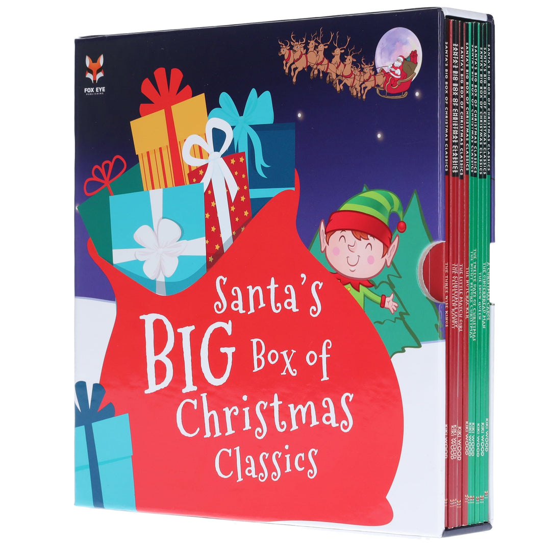 Santa's Big Box of Christmas Classics: 10 Books Children's Collection Set By Kiki Wood - Ages 5-9 - Paperback