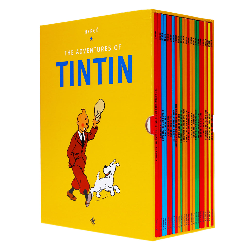 The Adventures of Tintin by Hergé: 90th Anniversary 23 Books Box