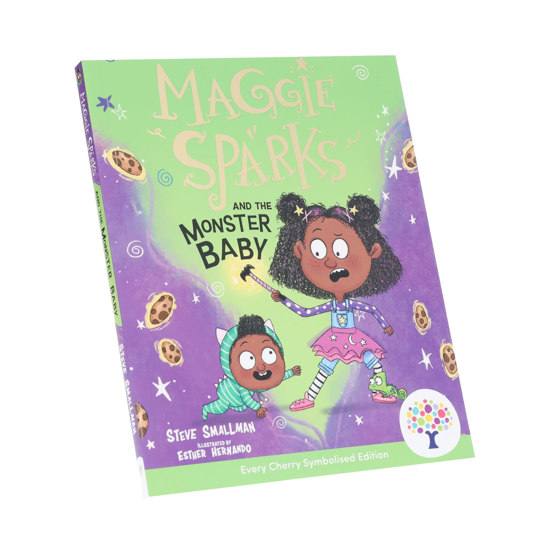Maggie Sparks and the Monster Baby: Accessible Symbolised Edition by Steve Smallman - Ages 5-7 - Paperback (Includes Free Signing Video & Audiobook)