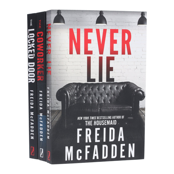 Freida McFadden Collection (The Coworker, The Locked Door & Never Lie) 3 Books Set - Fiction - Paperback