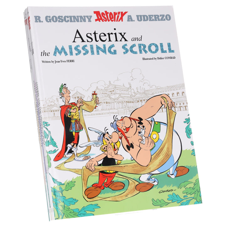 Asterix Series 8 (Book 36-40) by Goscinny & Uderzo: 5 Books Collection Set - Ages 6-11 - Paperback