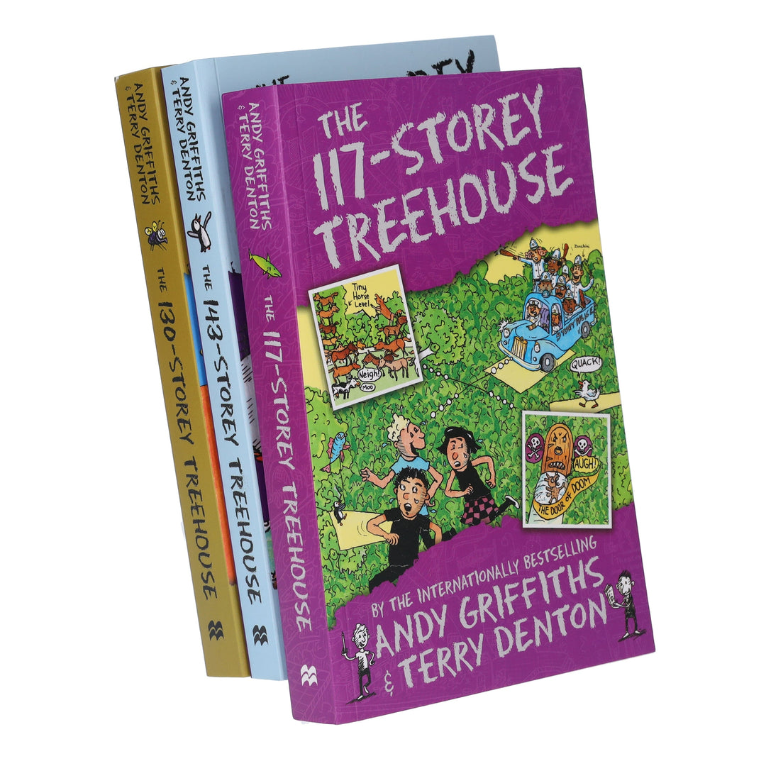 The Treehouse Series by Andy Griffiths & Terry Denton 3 Books Collection Set - Ages 7-9 - Paperback 7-9 Pan Macmillan