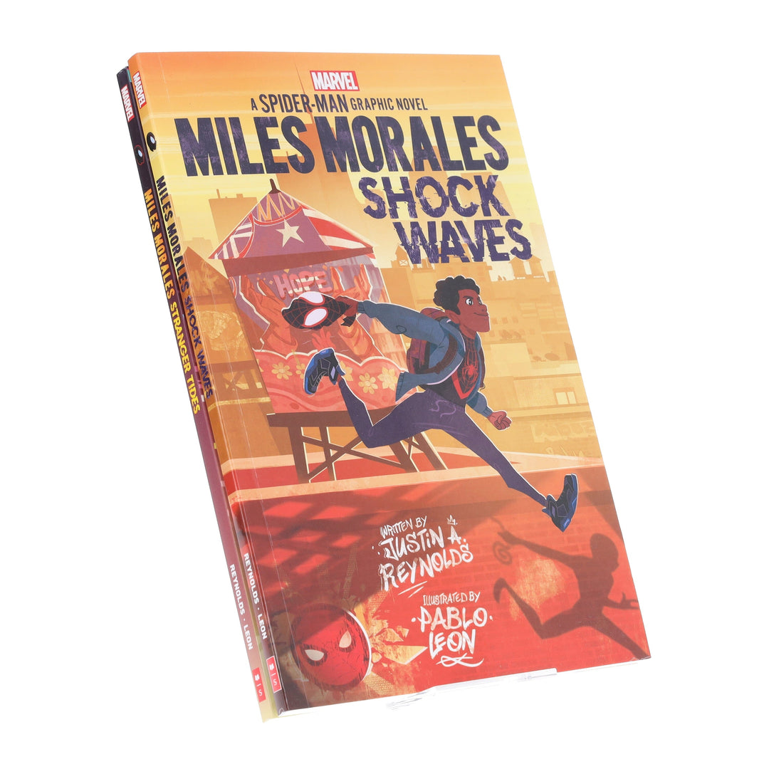 Miles Morales: A Spider-Man Graphic Novels by Justin A. Reynolds Illustrated 2 Books Collection Set - Ages 10+ - Paperback