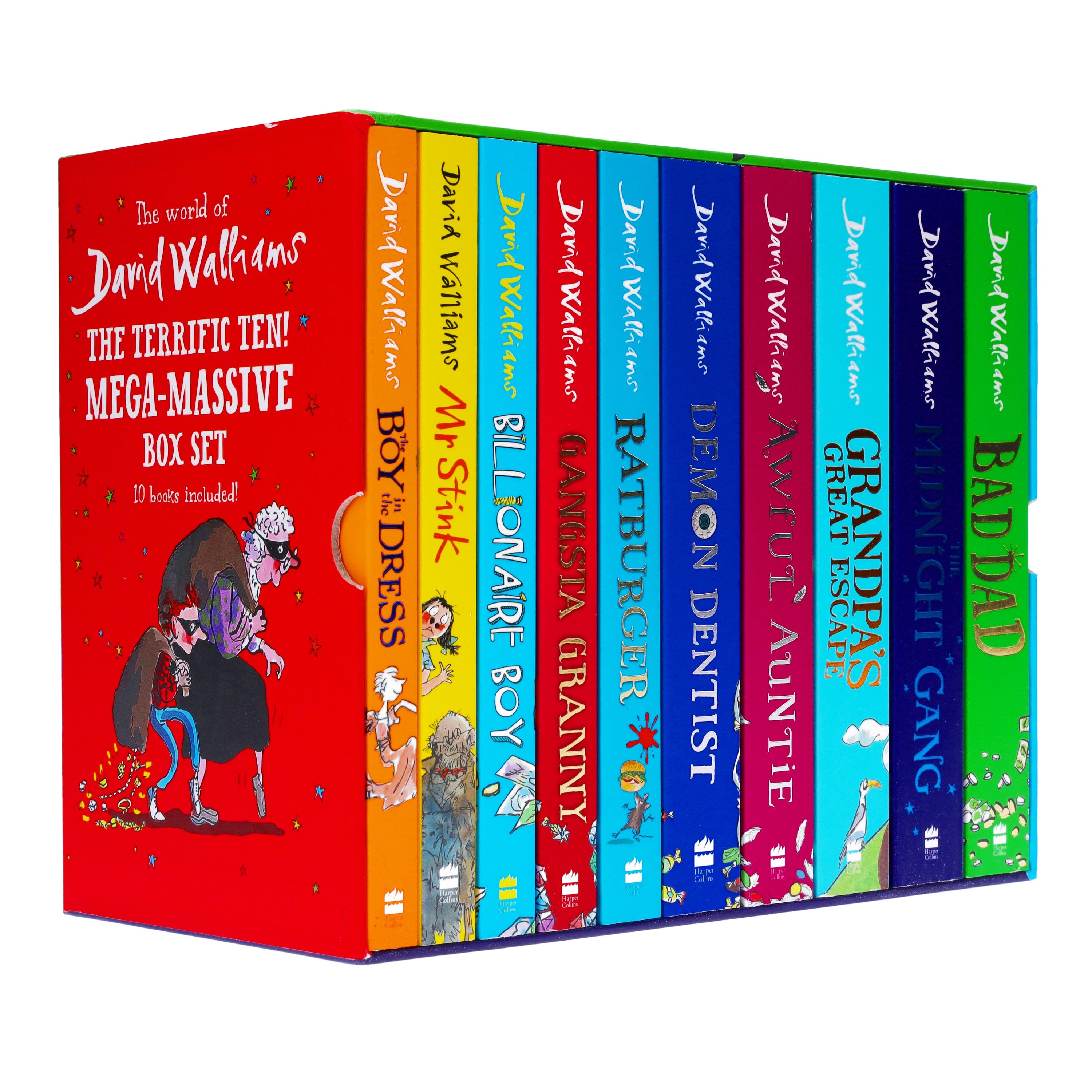 David Walliams 洋書 10冊セット CD付き The World of David Walliams - The Terrific Ten! Mega-Massive 10