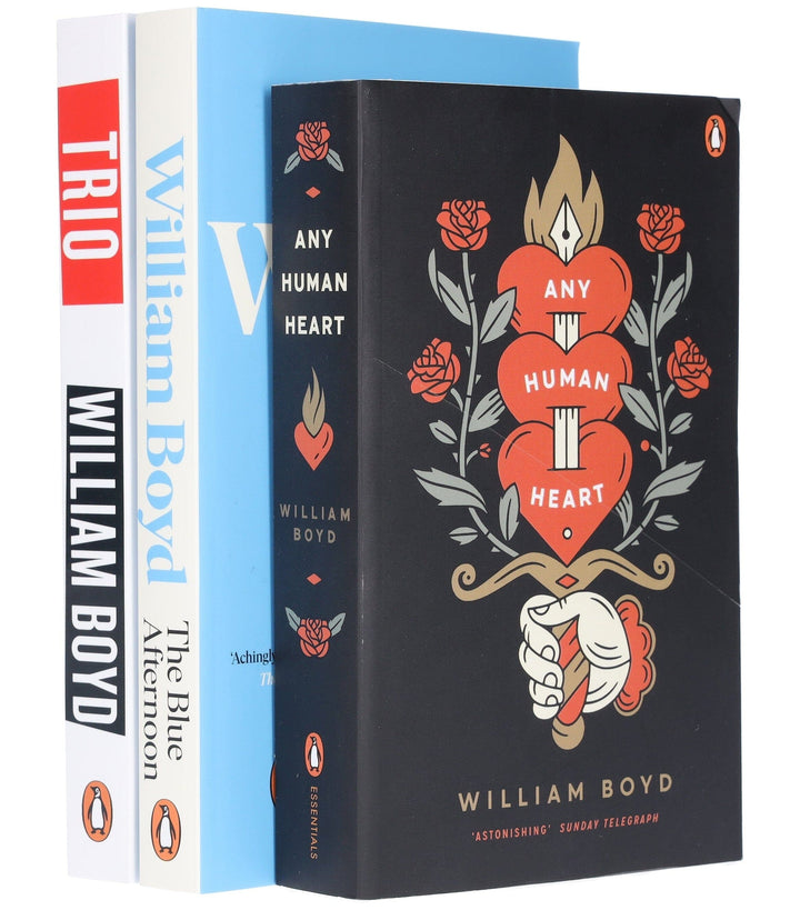 Any Human Heart, The Blue Afternoon & Trio: By William Boyd 3 Books Collection Set - Fiction - Paperback