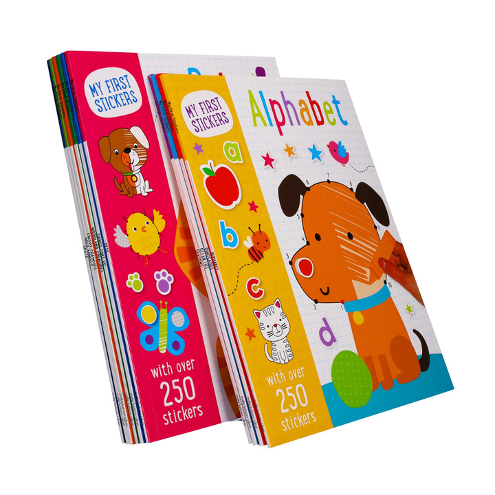 My First Stickers 10 Activity Books Collection with Over 250 stickers - Age 3-5- Paperback 0-5 Make Believe Ideas