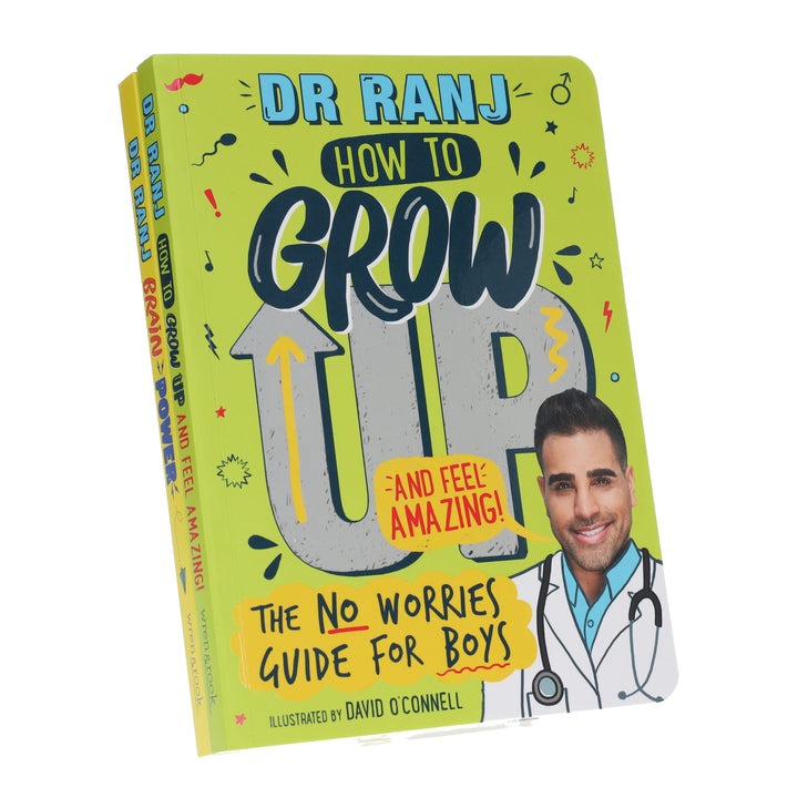 Dr Ranj Singh (Brain Power & How to Grow Up and Feel Amazing) 2 Books Collection Set - Ages 7-9 - Paperback