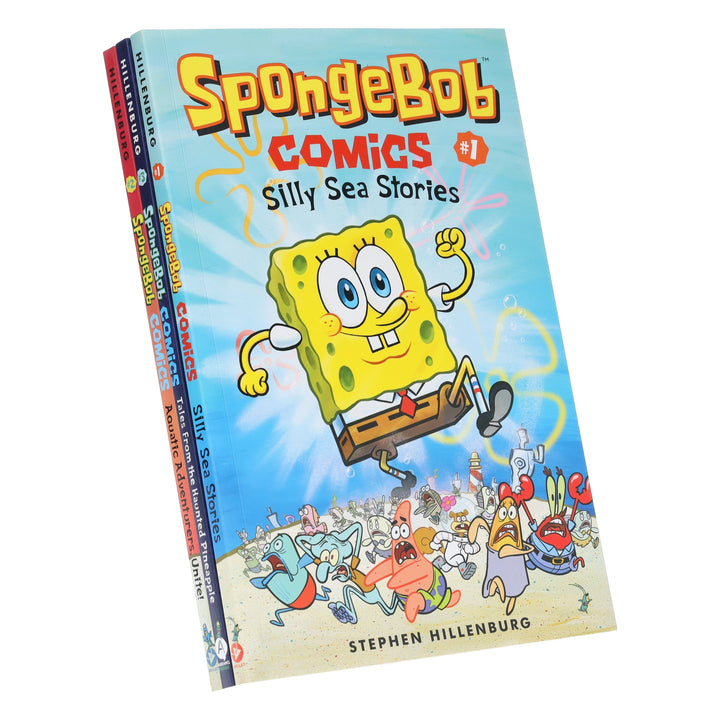 SpongeBob Comics by Stephen Hillenburg 3 Books Collection Set - Ages 8-12 - Paperback