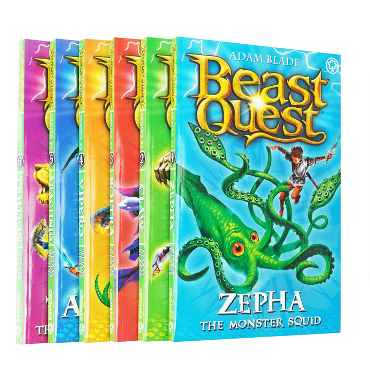 Beast Quest Series 2 by Adam Blade: 6 Books - Ages 7-9 - Paperback 7-9 Orchard Books