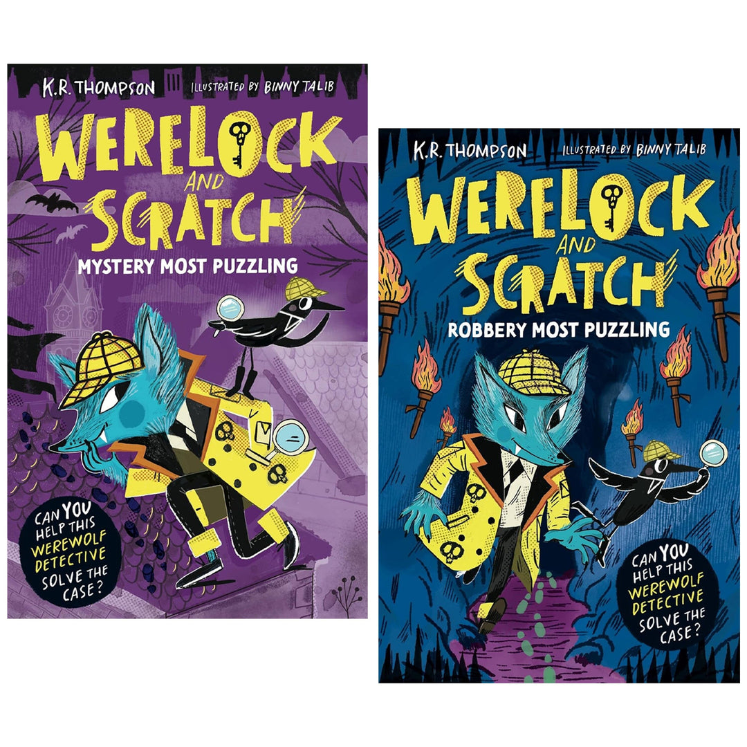 Werelock and Scratch Series by K.R. Thompson Illustrated 2 Books Collection Set - Ages 7+ - Paperback