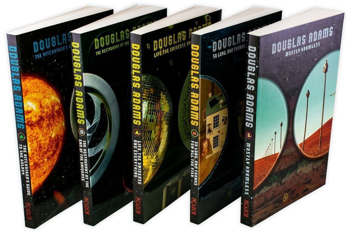 Hitchhikers Guide to the Galaxy Trilogy Collection 5 Book Set - Young Adult - Paperback - Douglas Adams Young Adult Picador