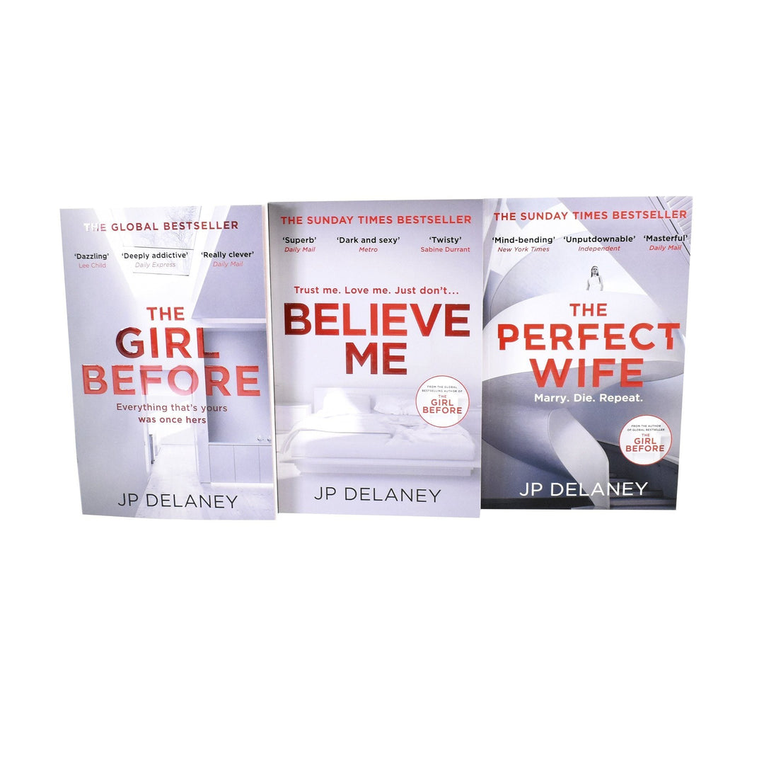 JP Delaney Collection 3 Books Set - Believe Me, The Girl Before, The Perfect Wife - Paperback - Young Adult Young Adult Quercus Books