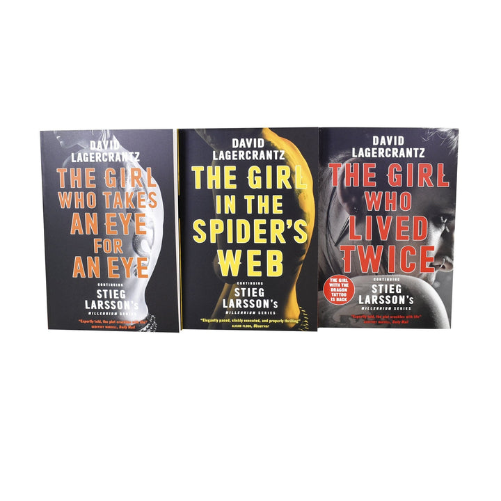 Stieg Larssons Millennium Series 3 Books Collection Box Set (Books 4 To 6) – Adult – Paperback - David Lagercrantz Young Adult Quercus