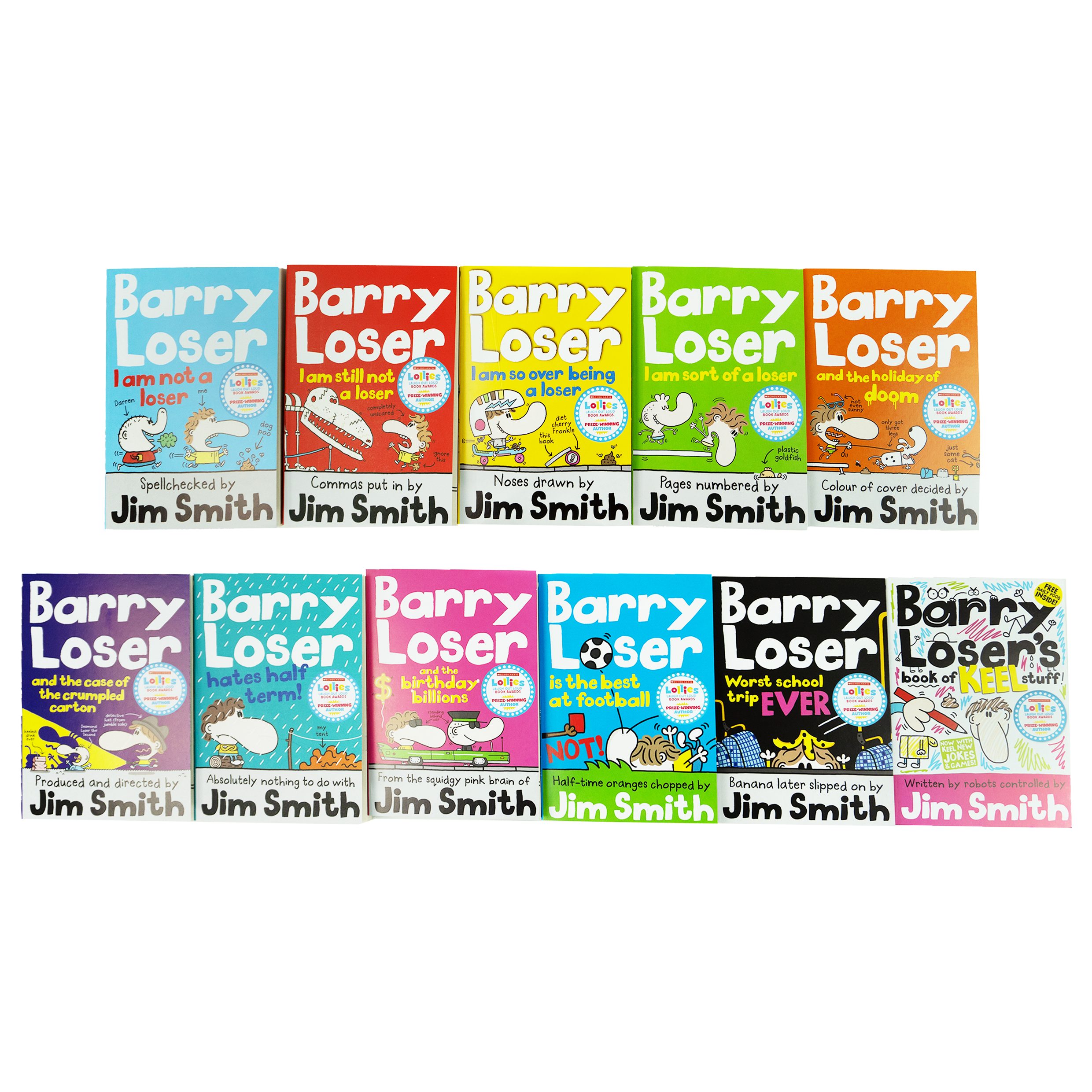Barry Loser Series 11 Books Collection Set By Jim Smith - Ages 7-9 - Paperback
