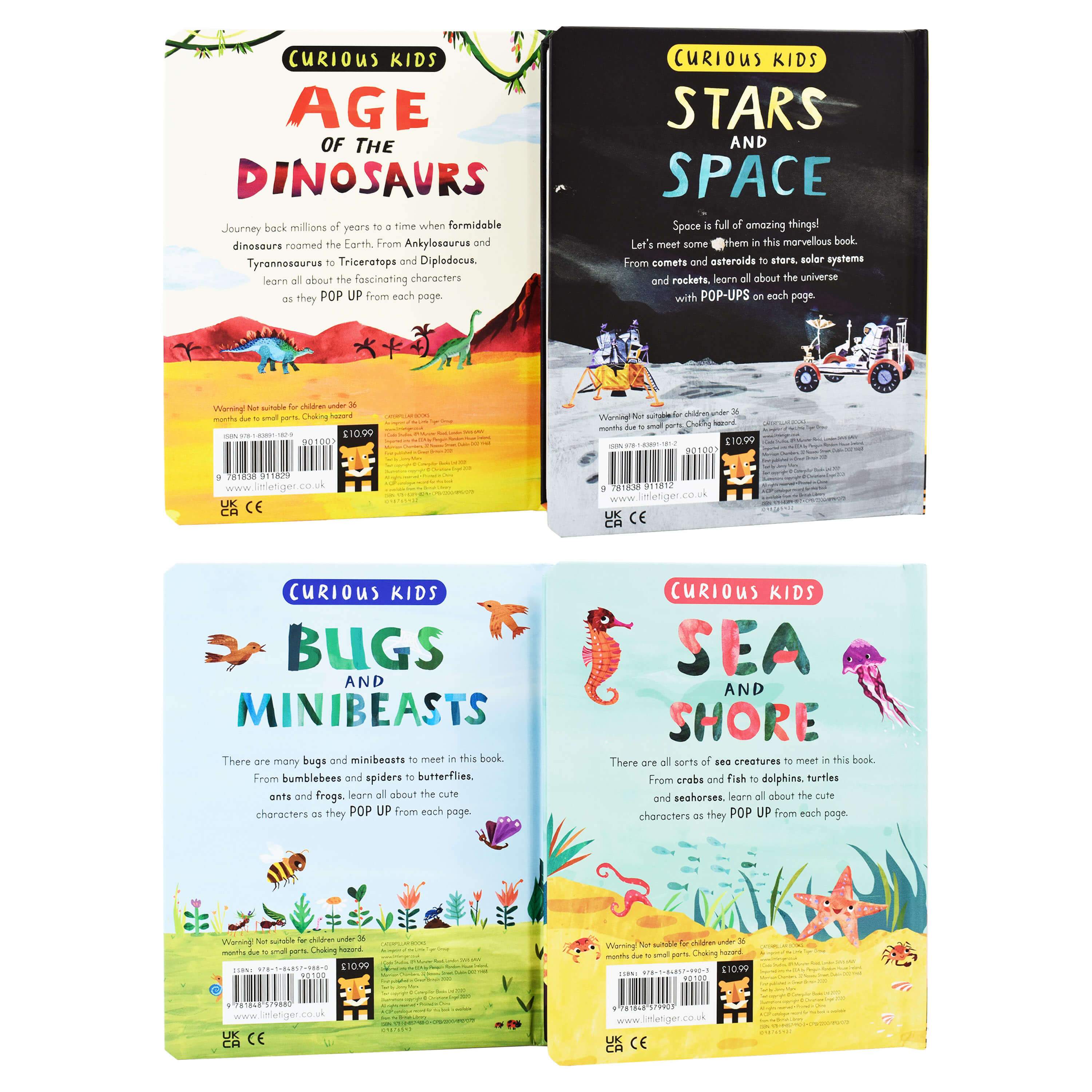 Age 0-5 - Curious Kids Pop Up Collection 4 Books Set By Christiane Engel - Ages 0-5 - Board Book