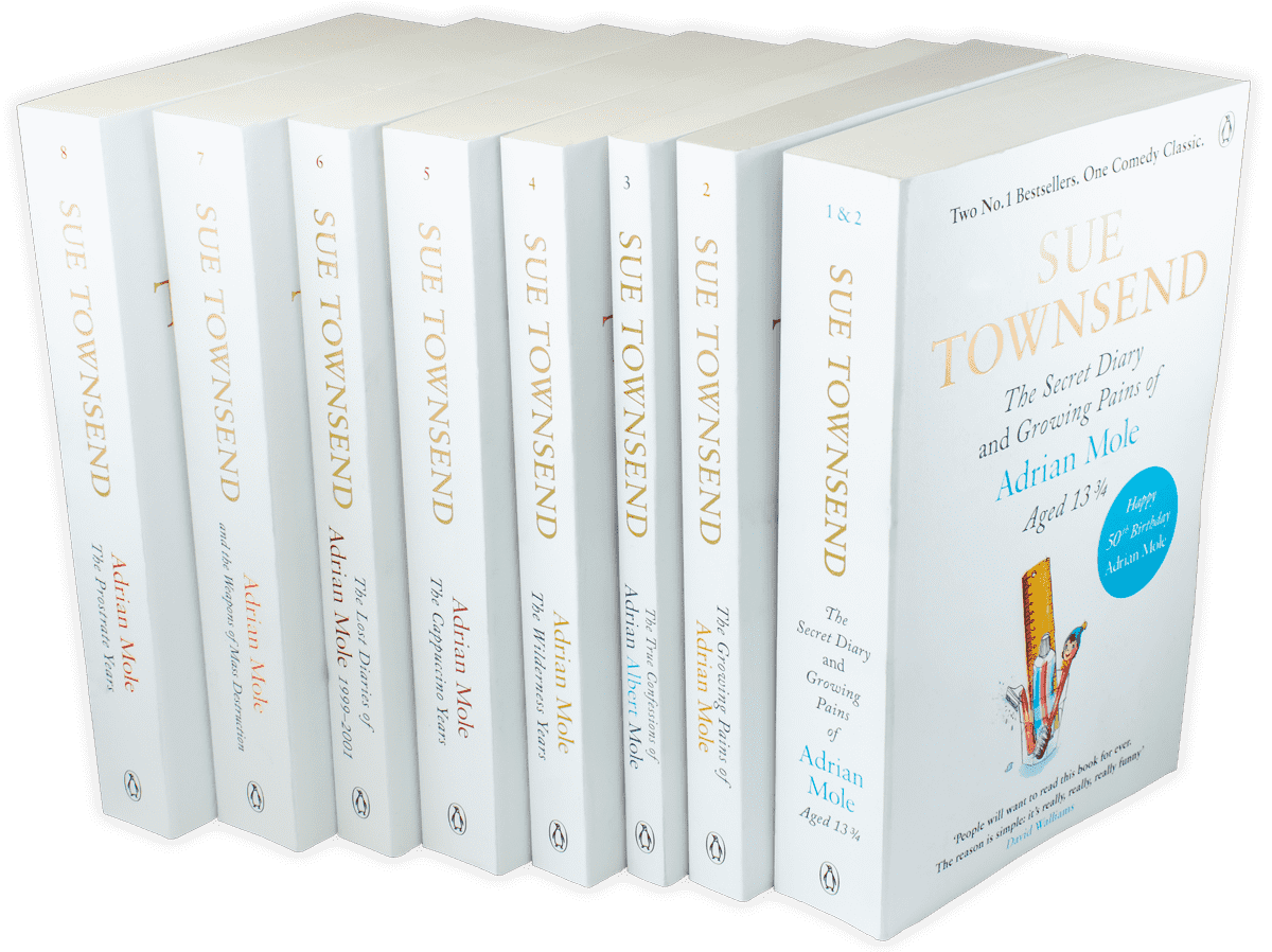 Adrian Mole Series 8 Books Children Collection Paperback Set By - Sue Townsend - St Stephens Books