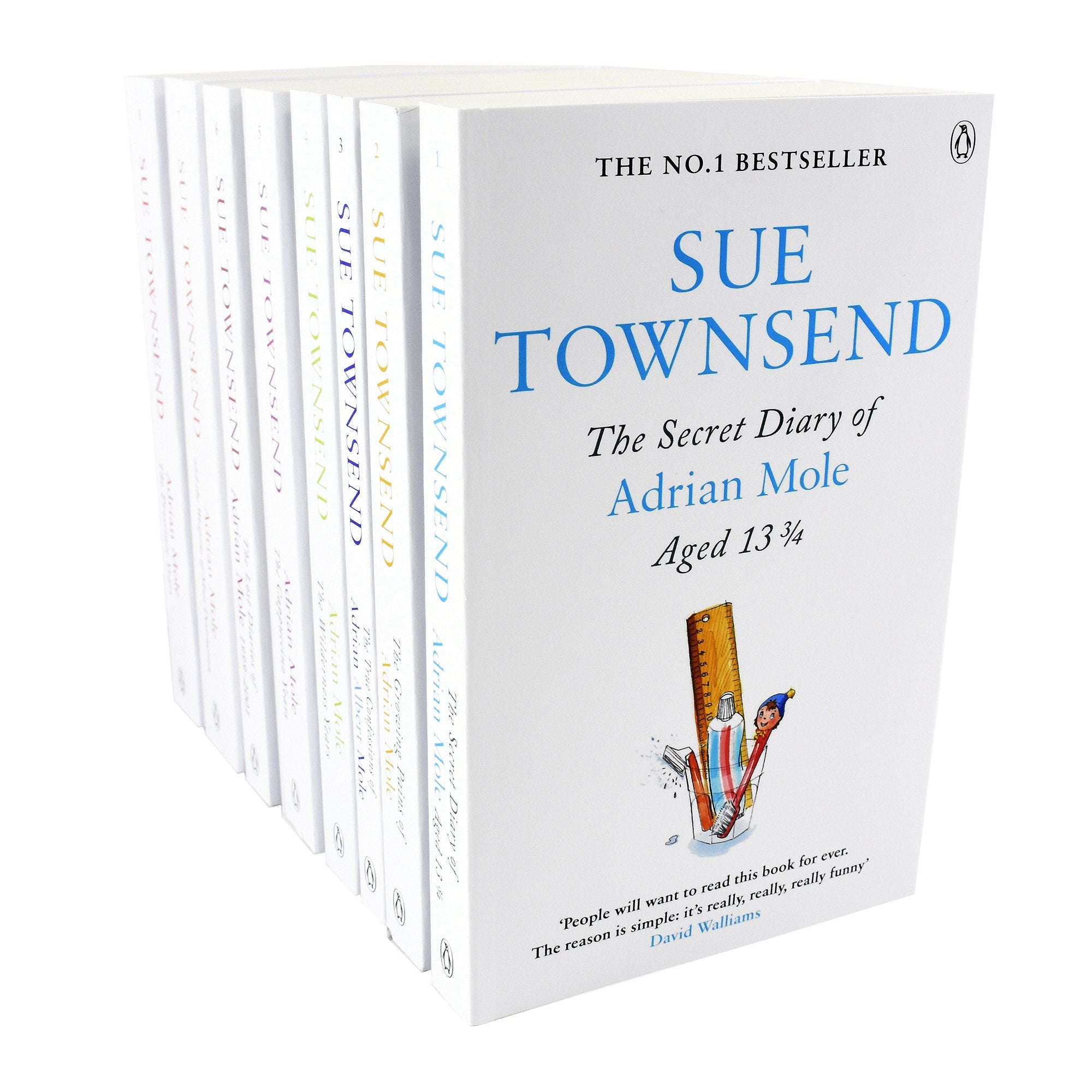 Adrian Mole Series 8 Books Children Collection Paperback Set By - Sue Townsend - St Stephens Books